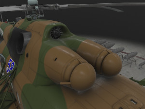 mi-8mt russian air force Modèle 3D