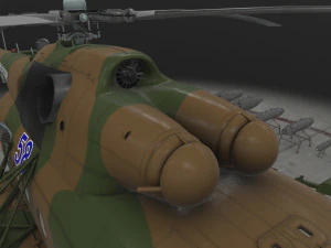 Mi-8MT Russian Air Force --231-- 3D Model
