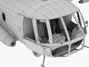 mi-8mt russian air force Modèle 3D