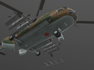 mi-8mt russian air force animated 3D-Modell