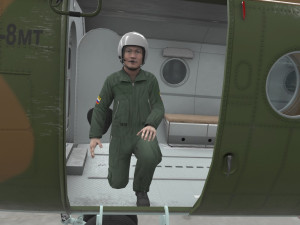 mi-8mt russian air force animated 3D-Modell