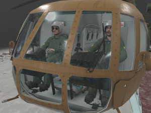mi-8mt russian air force animated 3D-Modell