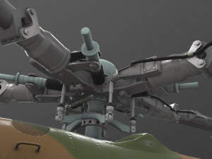 mi-8mt russian air force animated 3D-Modell