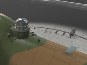 mi-8mt russian air force animated 3D-Modell