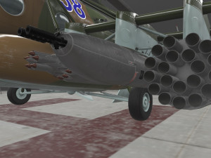mi-8mt russian air force animated 3D-Modell
