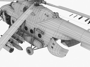 mi-8mt russian air force animated 3D-Modell