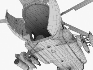 mi-8mt russian air force animated 3D-Modell