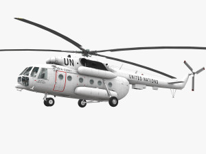 mi-8mtv united nations 3D Model
