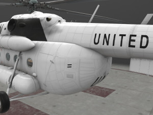 mi-8mtv united nations 3D 模型
