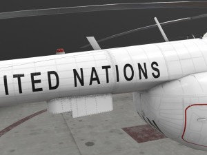 mi-8mtv united nations 3D 模型