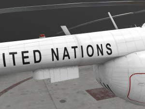 mi-8mtv united nations 3D Model