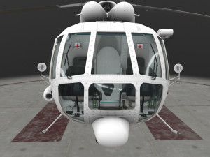 mi-8mtv united nations 3D 模型