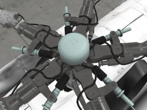 mi-8mtv united nations 3D 模型