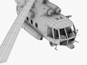 mi-8mtv united nations 3D Model
