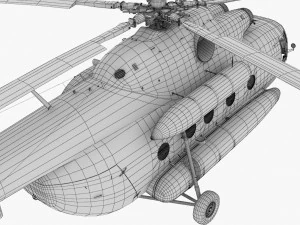 mi-8mtv united nations 3D Model