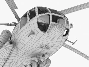 mi-8mtv united nations 3D Model