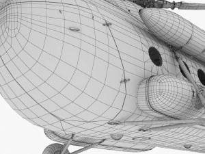 mi-8mtv united nations 3D Model