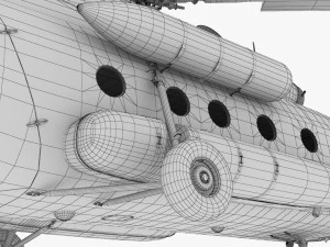 mi-8mtv united nations 3D Model