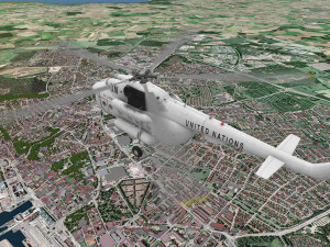 mi-8mtv united nations animated 3D Model