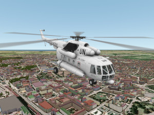 mi-8mtv united nations animated 3D Model