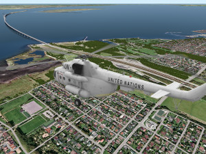 mi-8mtv united nations animated 3D Model