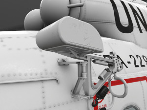 mi-8mtv united nations animated 3D Model