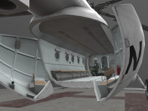 mi-8mtv united nations animated 3D Model