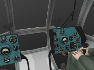 mi-8mtv united nations animated 3D Model