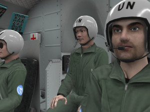 mi-8mtv united nations animated 3D Model