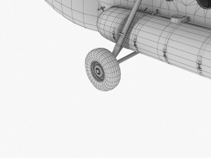 mi-8mtv united nations animated 3D Model