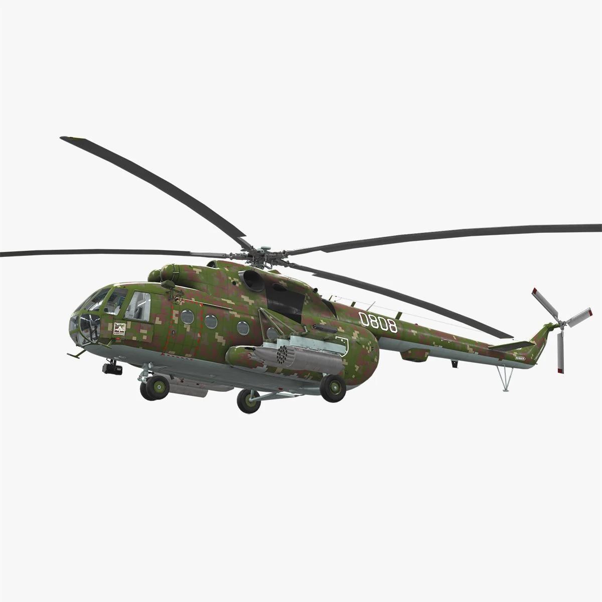mi-17 slovak air force 3D Model .c4d .max .obj .3ds .fbx .stl .blend 