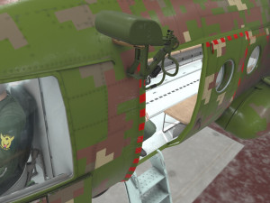 mi-17 slovak air force animated 3D Model