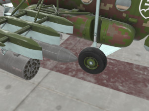mi-17 slovak air force animated 3D Model