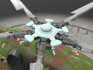 mi-17 slovak air force animated 3D Model