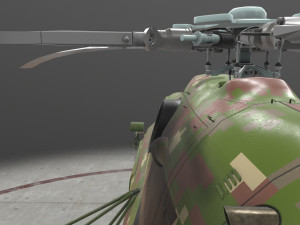 mi-17 slovak air force animated 3D Model