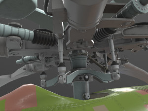 mi-17 slovak air force animated 3D Model