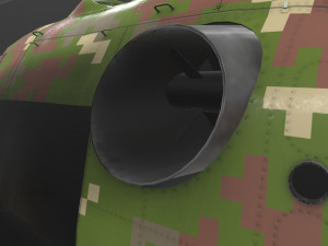 mi-17 slovak air force animated 3D Model