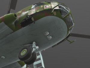 mi-17 slovak air force animated 3D Model