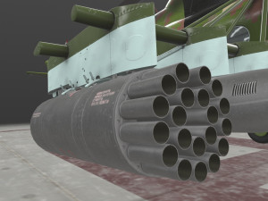 mi-17 slovak air force animated 3D Model
