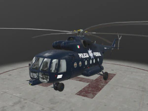 Mi-17 Mexican Police --237-- 3D Model