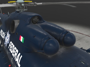 mi-17 mexican police 3D Model