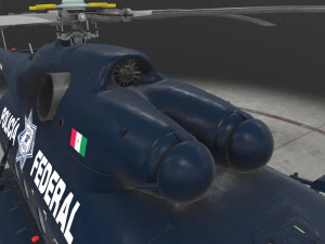 Mi-17 Mexican Police --237-- 3D Model