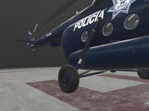 mi-17 mexican police 3D Model