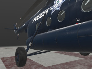 mi-17 mexican police 3D Model