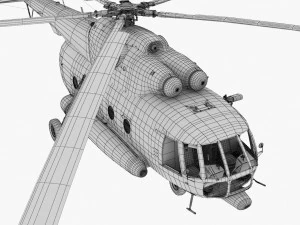 Mi-17 Mexican Police --237-- 3D Model