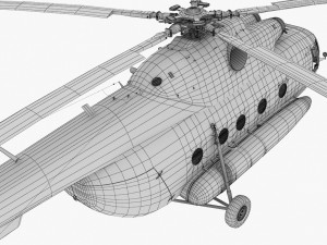 mi-17 mexican police 3D Model