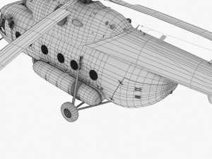 mi-17 mexican police 3D Model