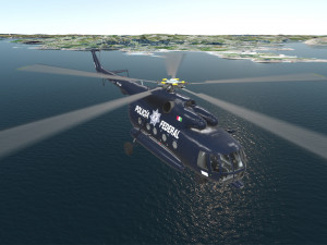 mi-17 mexican police animated Modelo 3D