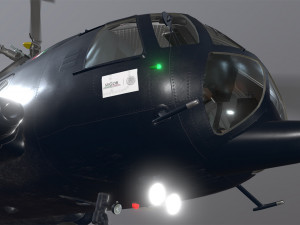 mi-17 mexican police animated Modelo 3D