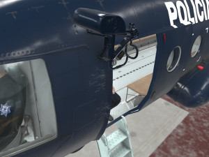 mi-17 mexican police animated Modelo 3D